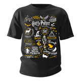 Camiseta Camisa Harry Potter Hogwarts Grifinoria