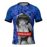 Camiseta Camisa Hentai Waifu Azul Casual Ref0323