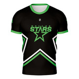 Camiseta Camisa Hockey Dallas Star Blackout