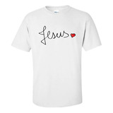 Camiseta Camisa Infantil Eu Amo Jesus