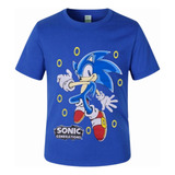 Camiseta Camisa Infantil Sonic Tails Knuckles 100 Algodão