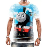 Camiseta Camisa Infantil Thomas O Trem Seus Amigos Tema Hd 6