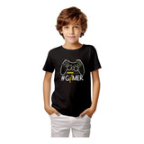 Camiseta Camisa Infantil Video Game Geek