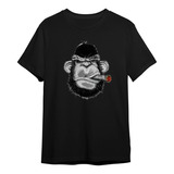 Camiseta Camisa Macaco Fumante
