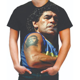Camiseta Camisa Maradona Argentina Futebol Boca Juniors Hd06