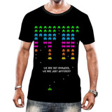 Camiseta Camisa Masculina Space Invaders Jogo