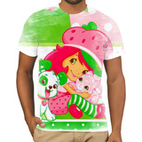 Camiseta Camisa Moranguinho Desenho Infantil Kids 13
