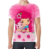 Camiseta Camisa Moranguinho Desenho Menina Infantil Bebê G1