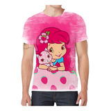 Camiseta Camisa Moranguinho Desenho Menina Infantil Bebê G1
