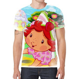 Camiseta Camisa Moranguinho Desenho Menina Infantil Bebê G11