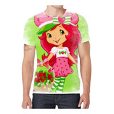 Camiseta Camisa Moranguinho Desenho Menina Infantil Bebê G2