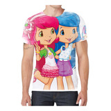 Camiseta Camisa Moranguinho Desenho Menina Infantil Bebê G3