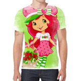 Camiseta Camisa Moranguinho Desenho Menina Infantil Bebê G3