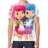Camiseta Camisa Moranguinho Desenho Menina Infantil Bebê G4