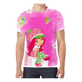 Camiseta Camisa Moranguinho Desenho Menina Infantil Bebê G6