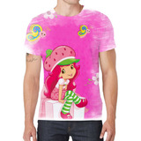 Camiseta Camisa Moranguinho Desenho Menina Infantil Bebê G7