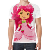 Camiseta Camisa Moranguinho Desenho Menina Infantil Bebê G8
