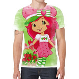 Camiseta Camisa Moranguinho Desenho Menina Infantil Bebê G9