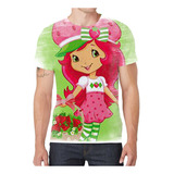 Camiseta Camisa Moranguinho Desenho Menina Infantil Bebê G9