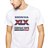 Camiseta Camisa Moto Honda Xlx350 R 1989 Branca 100% Algodão