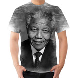 Camiseta Camisa Nelson Mandela Presidente Africa
