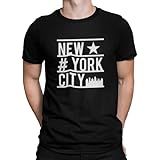 Camiseta Camisa New York City Star Masculina Preto Tamanho M
