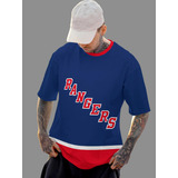 Camiseta Camisa New York Rangers Hockey Azul Full Ref1591