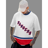 Camiseta Camisa New York Rangers Hockey Branco Full Ref1608