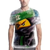 Camiseta Camisa Ninjago Anime Infantil Arte Envio Rapido 04