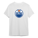 Camiseta Camisa Oilers Logo Edmonton Hockey Casual Ref1408