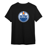Camiseta Camisa Oilers Logo Edmonton Hockey