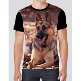 Camiseta Camisa Pastor Alemão Cachorro Raça
