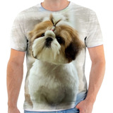 Camiseta Camisa Personalizada Animal Cachorro Shitzu