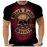 Camiseta Camisa Personalizada Rock Black Label