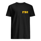 Camiseta Camisa Plus Size Fbi Agente