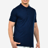 Camiseta Camisa Polo Masculina Básica Uniforme Lisa Gola
