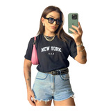 Camiseta Camisa Premium New York City Unissex 100 Algodão