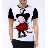 Camiseta Camisa Pucca And Garu Desenho Funny Love Série 5