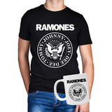 Camiseta Camisa Ramones Banda De Rock Caneca Personalizada