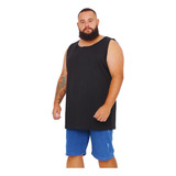 Camiseta Camisa Regata Masculina Machão Big Lisa Plus Size