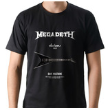 Camiseta Camisa Rock Banda Megadeth Jackson