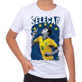 Camiseta Camisa Seleção Brasileira Neymar Unissex