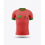 Camiseta Camisa Seleção Marrocos Copa Do