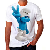 Camiseta Camisa Smurf Filme Desenhos Kids