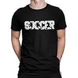 Camiseta Camisa Soccer Futebol Masculina Preto Tamanho M