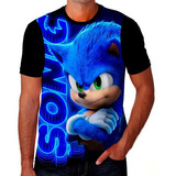 Camiseta Camisa Sonic Filme Desenho Série Seriado Jogo 01