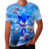 Camiseta Camisa Sonic Jogo Personagens Todos
