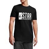 Camiseta Camisa Star Labs Masculina Preto Tamanho G
