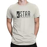 Camiseta Camisa Star Labs The Flash Masculina OFF WHITE Tamanho G