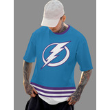 Camiseta Camisa Tampa Bay Hockey Blue Casual Full Ref1580